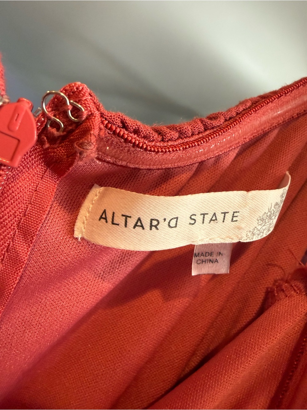 Altar'd State Girls' Coral-red Party Dress
